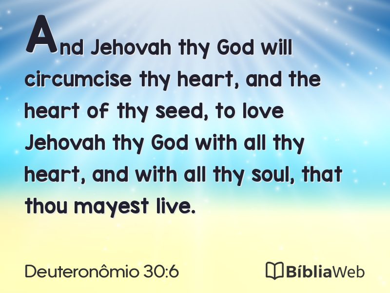 Deuteronômio 30:6 em imagem para compartilhar