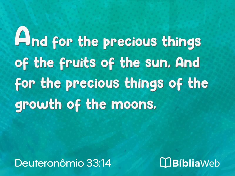 Deuteronômio 33:14 em imagem para compartilhar