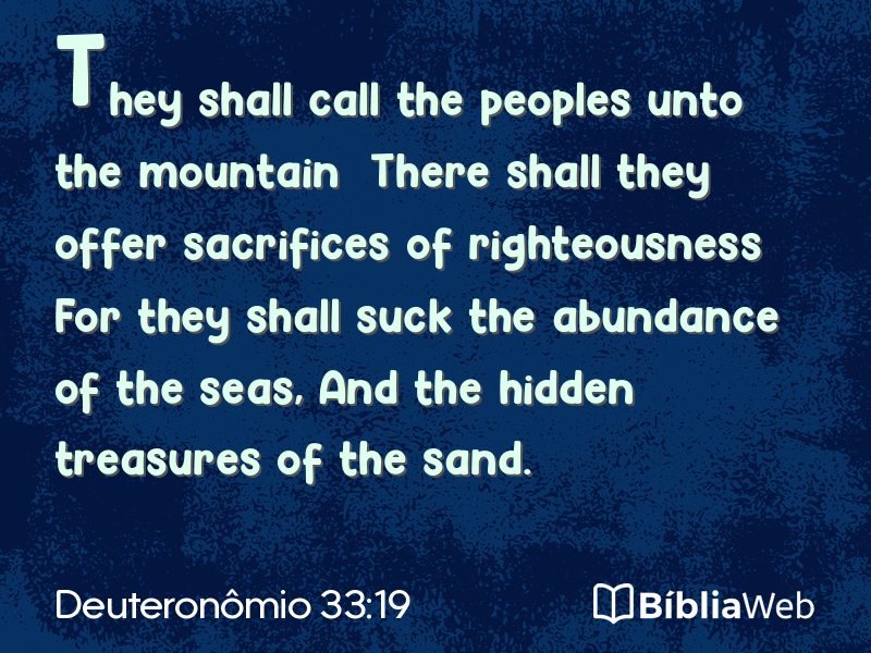 Deuteronômio 33:19 em imagem para compartilhar