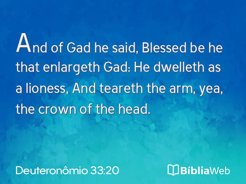Deuteronômio 33:20 em imagem para compartilhar