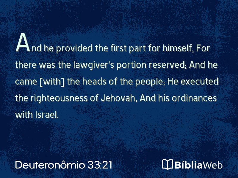 Deuteronômio 33:21 em imagem para compartilhar