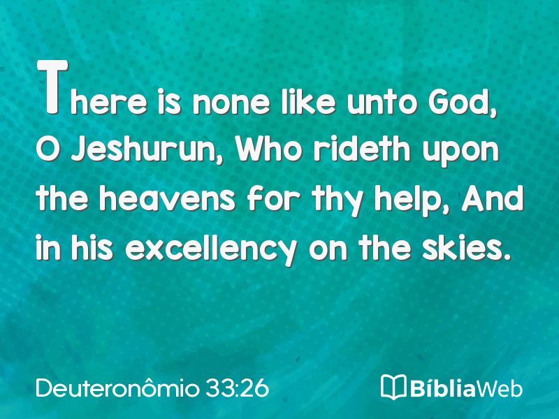 Deuteronômio 33:26 em imagem para compartilhar