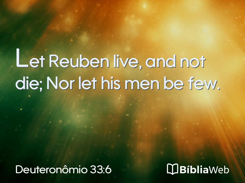 Deuteronômio 33:6 em imagem para compartilhar