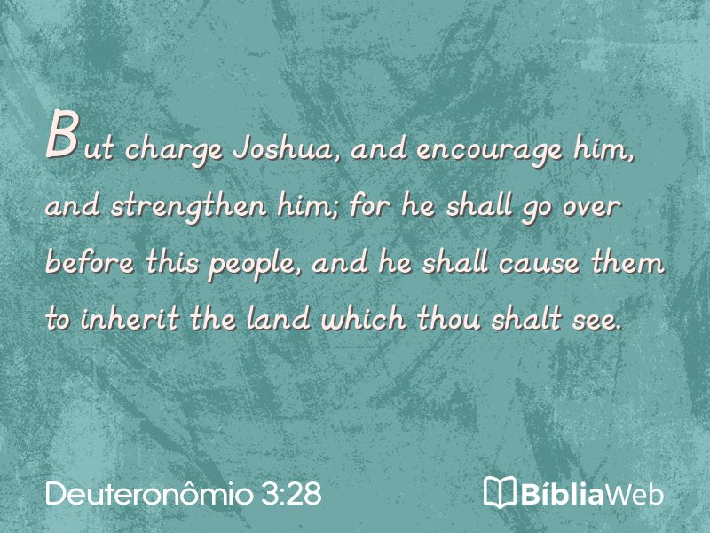 Deuteronômio 3:28 em imagem para compartilhar