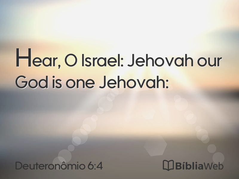 Deuteronômio 6:4 em imagem para compartilhar