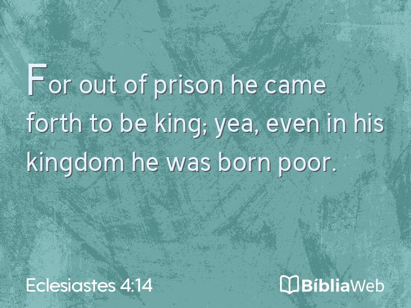 Eclesiastes 4:14 em imagem para compartilhar