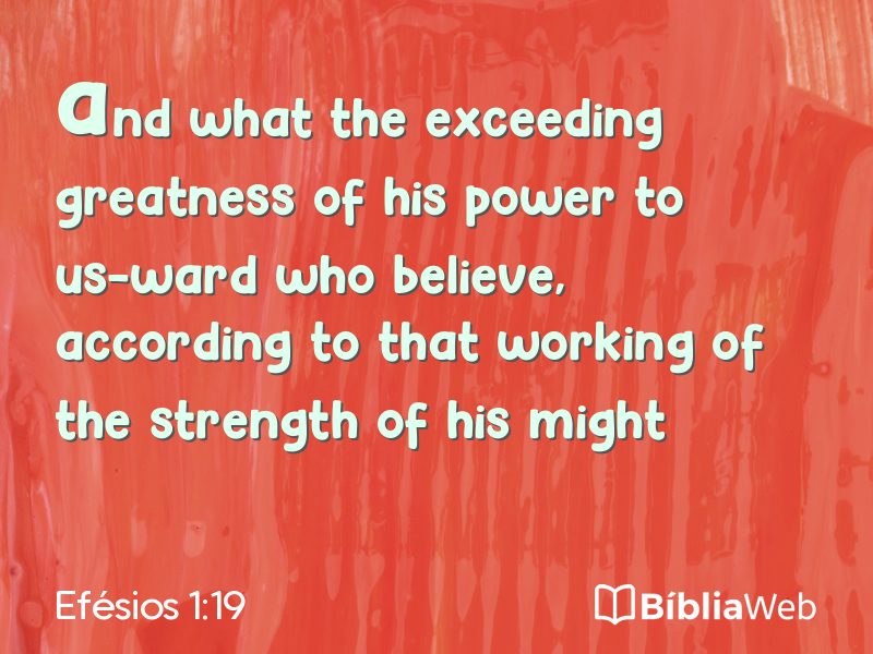 Efésios 1:19 em imagem para compartilhar