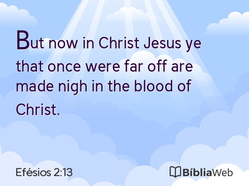Efésios 2:13 em imagem para compartilhar