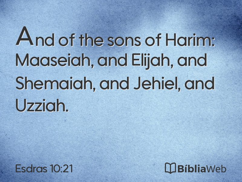Esdras 10:21 em imagem para compartilhar