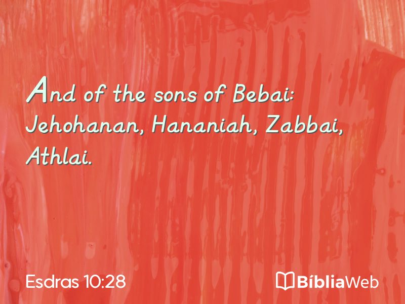 Esdras 10:28 em imagem para compartilhar