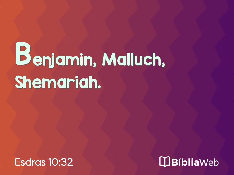 Esdras 10:32 em imagem para compartilhar