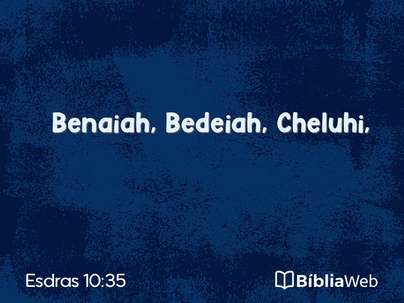 Esdras 10:35 em imagem para compartilhar