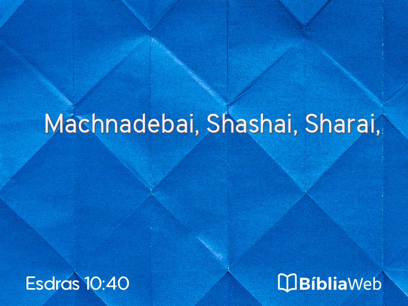 Esdras 10:40 em imagem para compartilhar