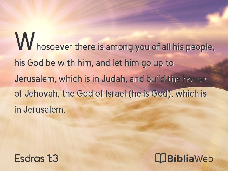 Esdras 1:3 em imagem para compartilhar