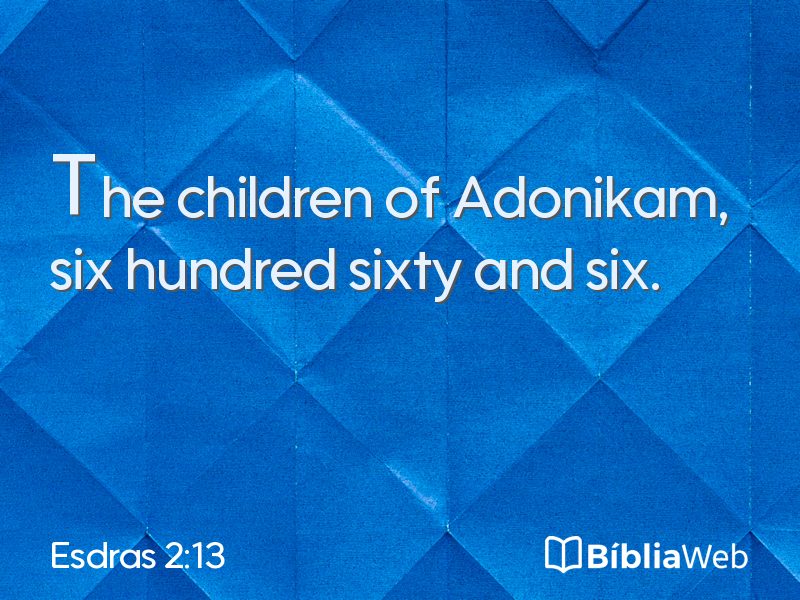 Esdras 2:13 em imagem para compartilhar