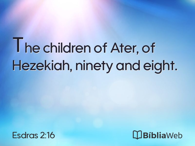 Esdras 2:16 em imagem para compartilhar