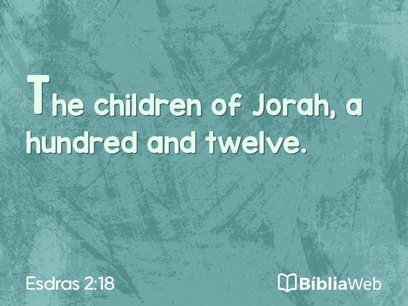 Esdras 2:18 em imagem para compartilhar