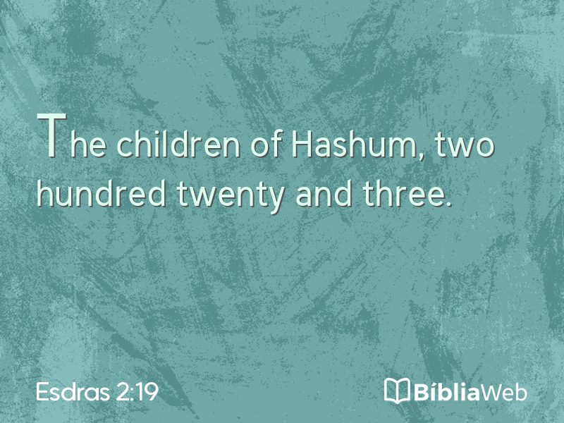 Esdras 2:19 em imagem para compartilhar