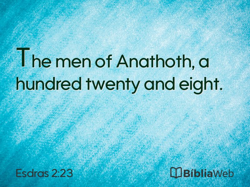 Esdras 2:23 em imagem para compartilhar