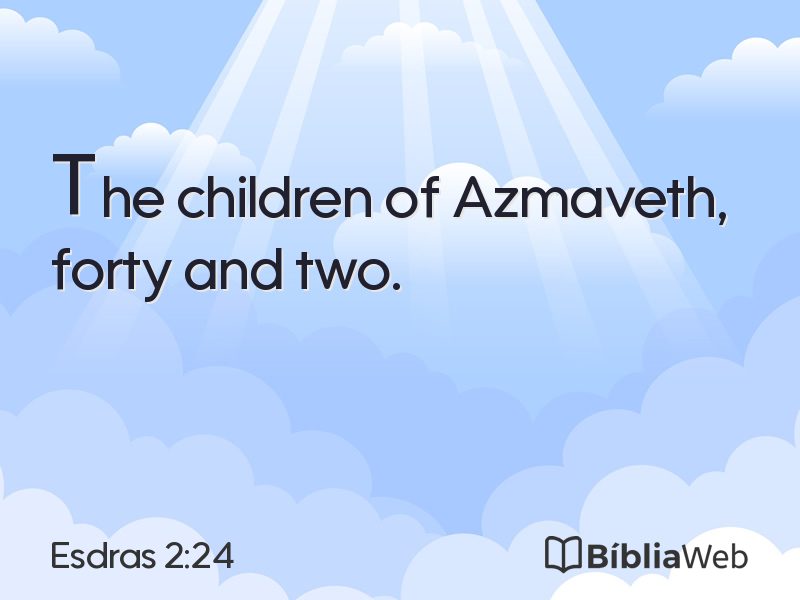 Esdras 2:24 em imagem para compartilhar