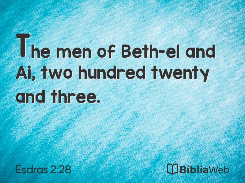 Esdras 2:28 em imagem para compartilhar