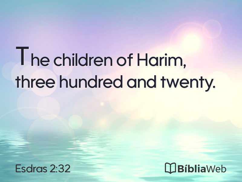 Esdras 2:32 em imagem para compartilhar