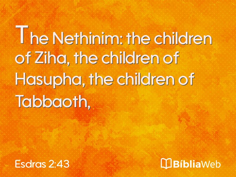Esdras 2:43 em imagem para compartilhar