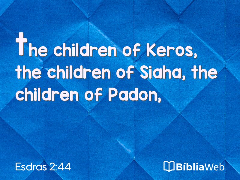 Esdras 2:44 em imagem para compartilhar