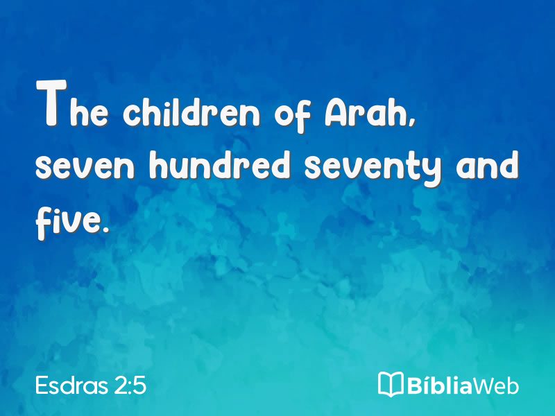 Esdras 2:5 em imagem para compartilhar