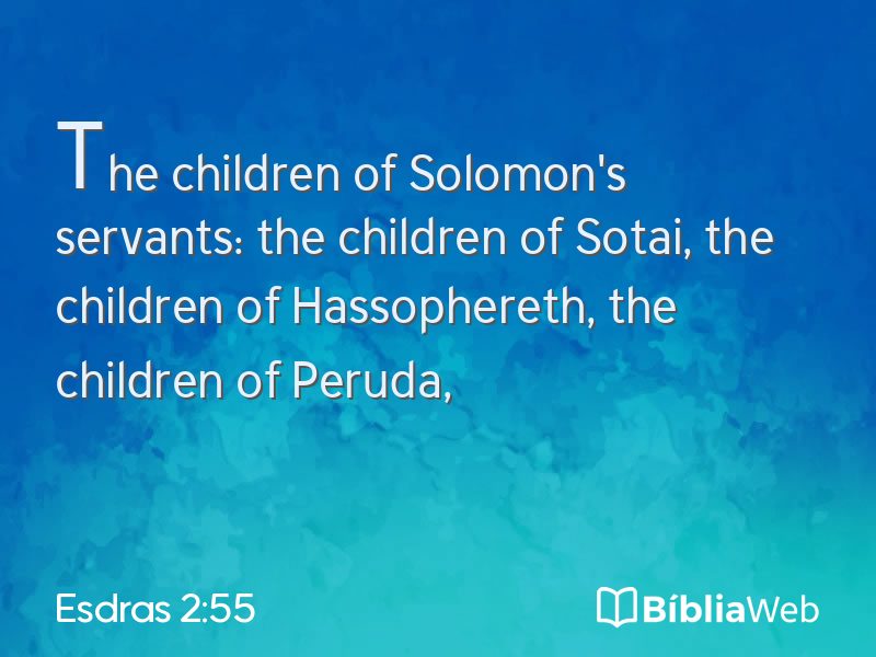 Esdras 2:55 em imagem para compartilhar