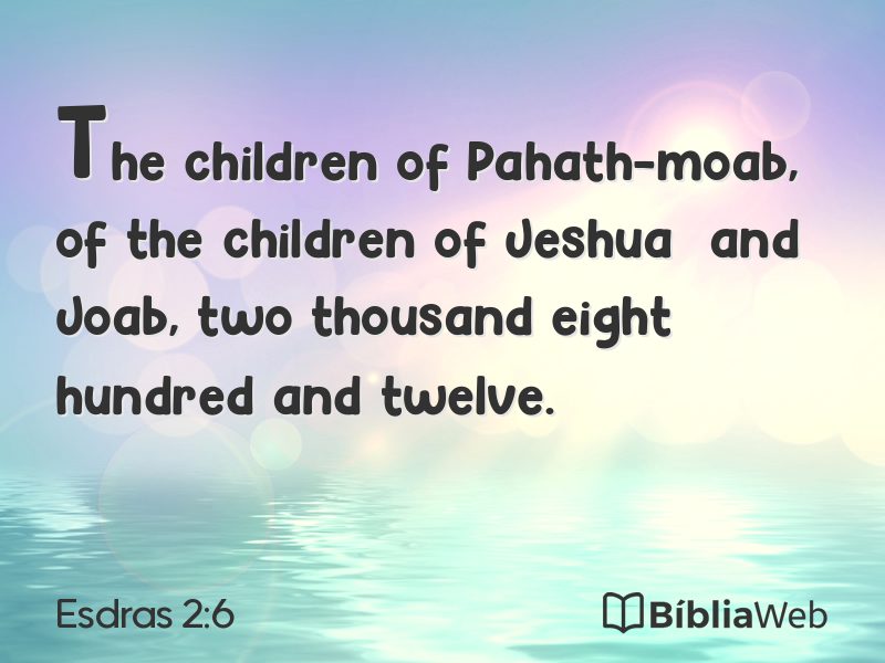 Esdras 2:6 em imagem para compartilhar