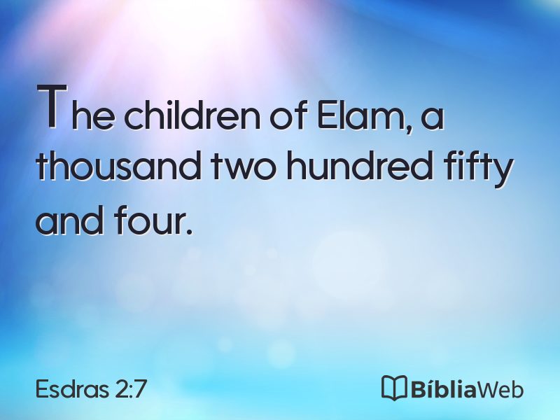 Esdras 2:7 em imagem para compartilhar
