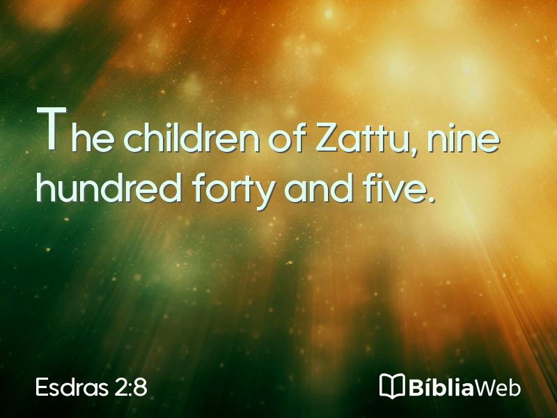 Esdras 2:8 em imagem para compartilhar