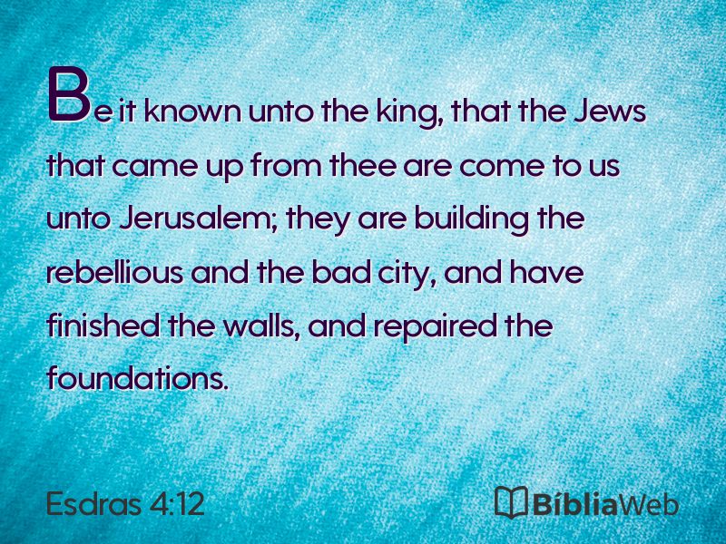 Esdras 4:12 em imagem para compartilhar