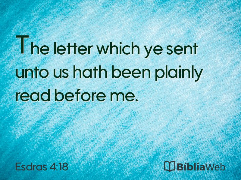 Esdras 4:18 em imagem para compartilhar