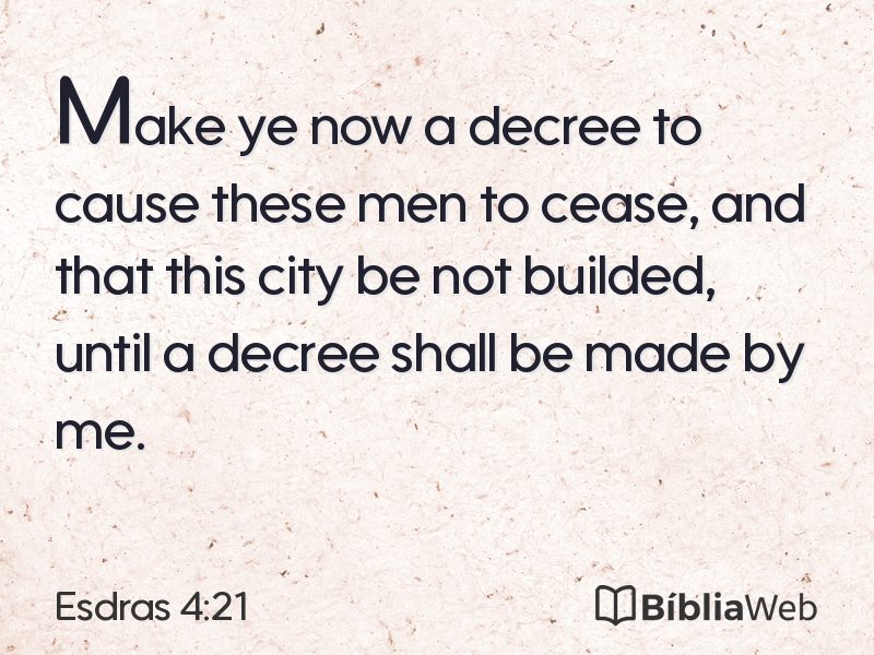 Esdras 4:21 em imagem para compartilhar