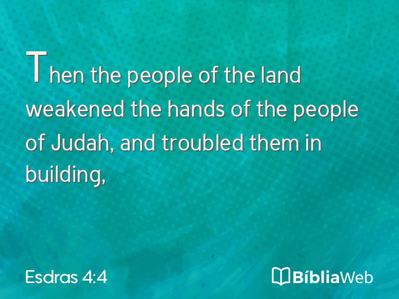 Esdras 4:4 em imagem para compartilhar
