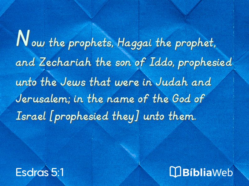 Esdras 5:1 em imagem para compartilhar