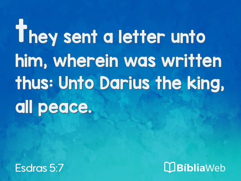 Esdras 5:7 em imagem para compartilhar