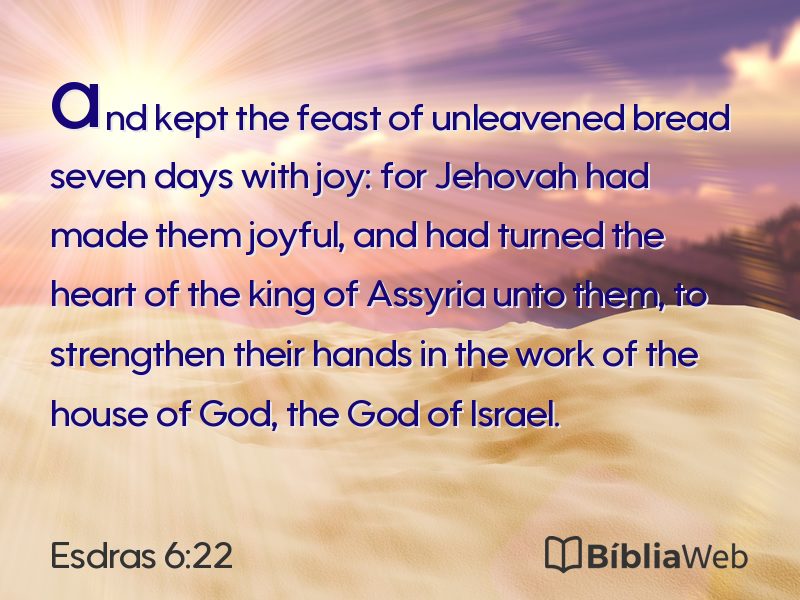 Esdras 6:22 em imagem para compartilhar