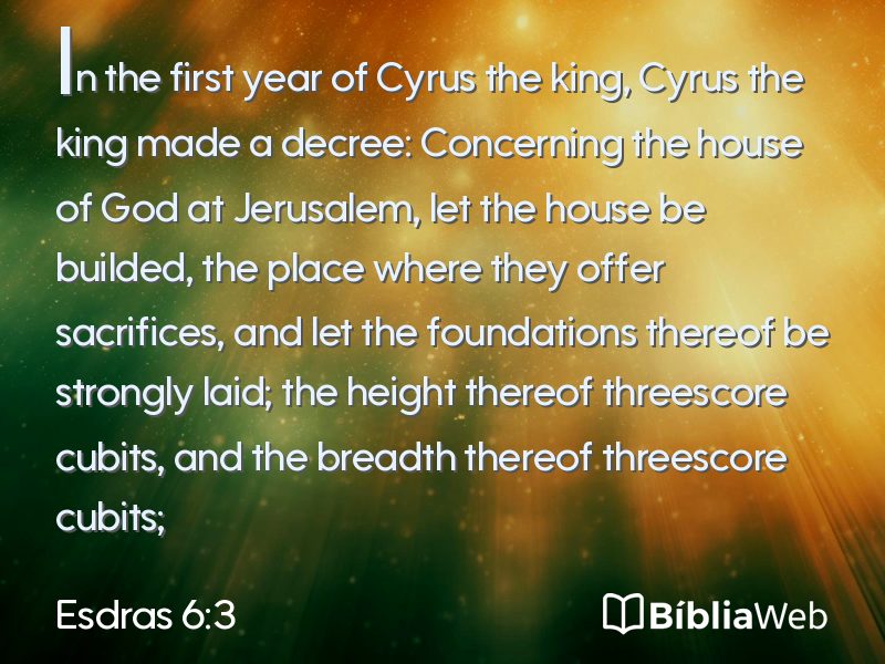 Esdras 6:3 em imagem para compartilhar