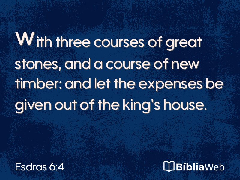 Esdras 6:4 em imagem para compartilhar