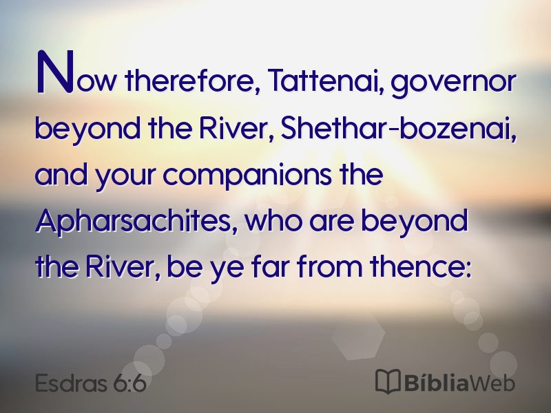 Esdras 6:6 em imagem para compartilhar