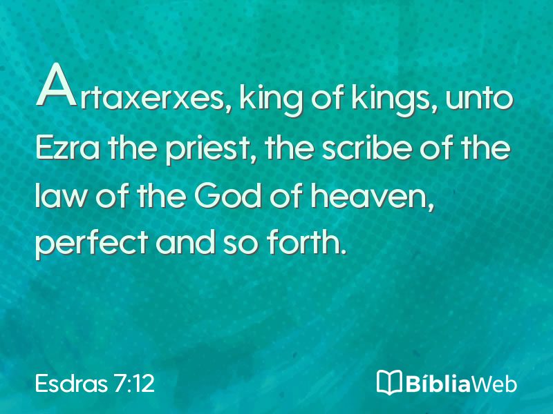 Esdras 7:12 em imagem para compartilhar