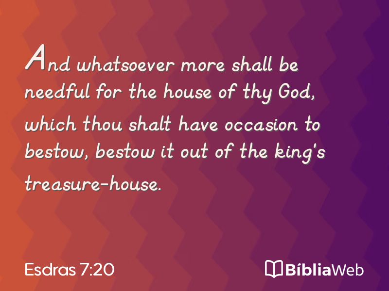 Esdras 7:20 em imagem para compartilhar