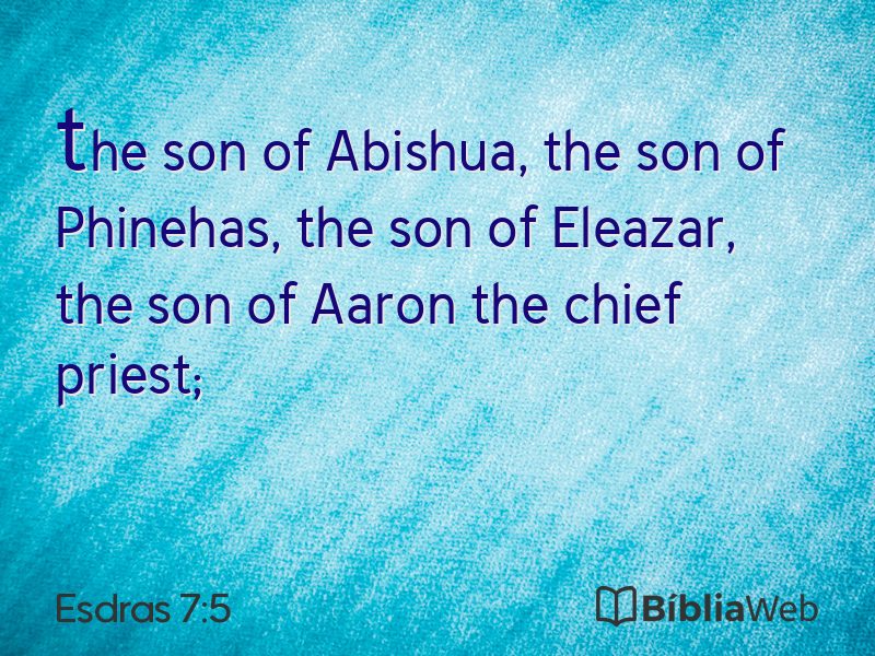 Esdras 7:5 em imagem para compartilhar