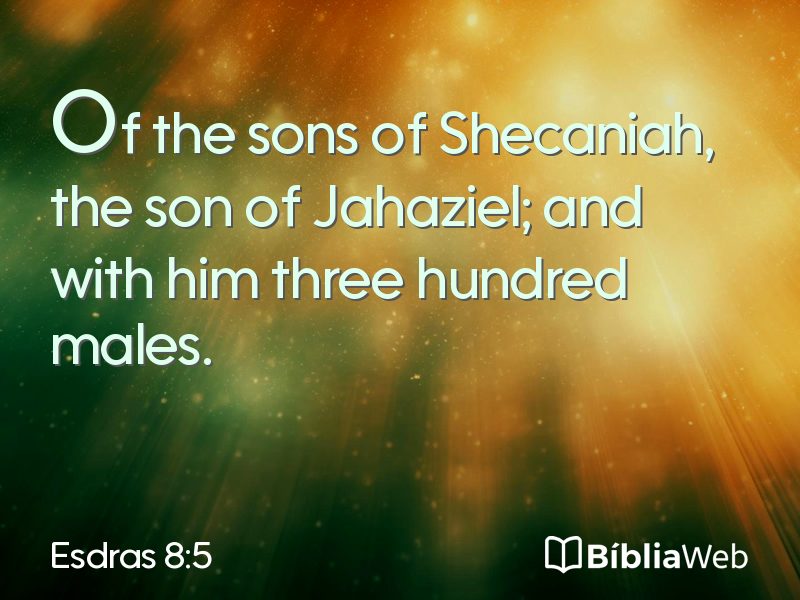 Esdras 8:5 em imagem para compartilhar