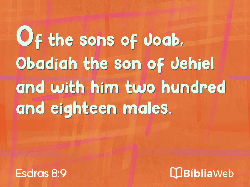 Esdras 8:9 em imagem para compartilhar