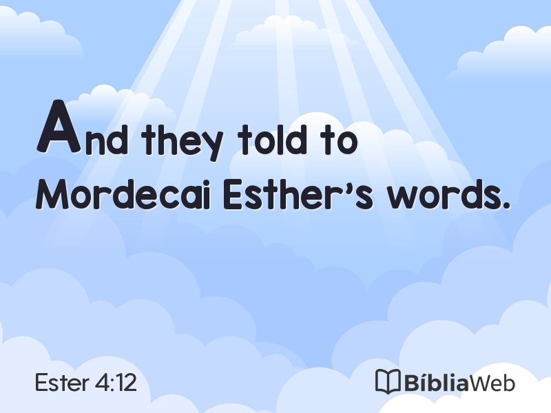 Ester 4:12 em imagem para compartilhar