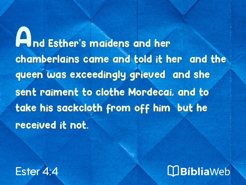 Ester 4:4 em imagem para compartilhar